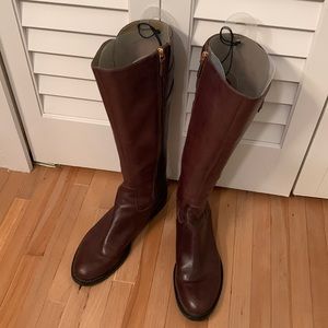 Ecco brown leather riding boots, brown size 40/10.